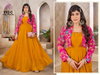 P62 A To D By Poonam Natural Crepe Wholesale Gown With Jacket In India
